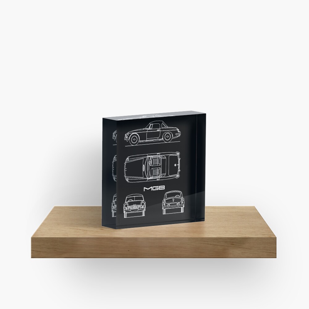 The MGB Blueprint Acrylic Block