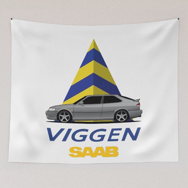 Item preview, SAAB Viggen Gray Illustration designed and sold by blackdogshop.