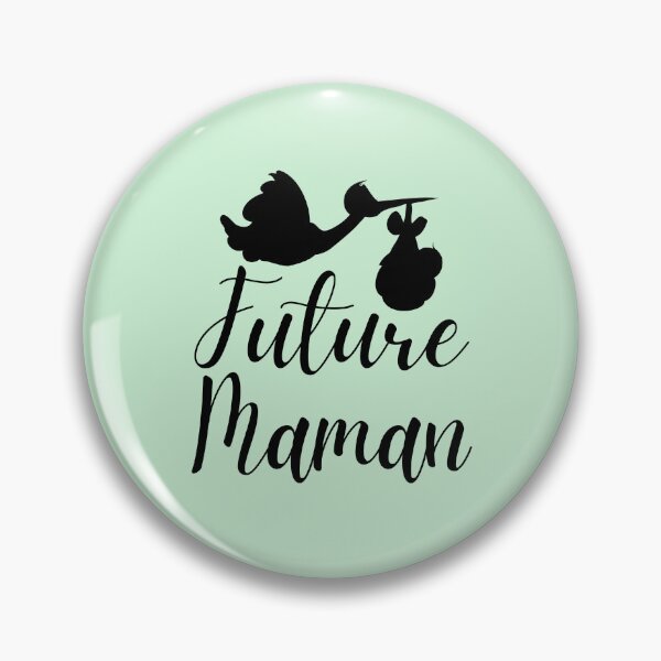 Aperçu de l'œuvre Future maman cigogne blanc et noir créée et vendue par Jenmag.