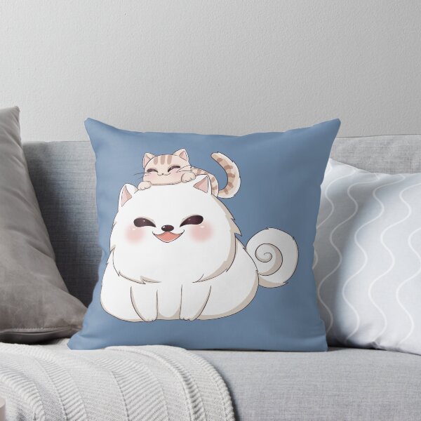 Item preview, Samoyed and Cat Friends designed and sold by LilCozyDesigns.