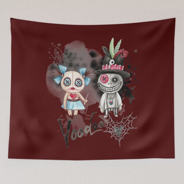 Item preview, Halloween Voodoo Girl and Boy Dolls in Love designed and sold by Lynne Dorr.
