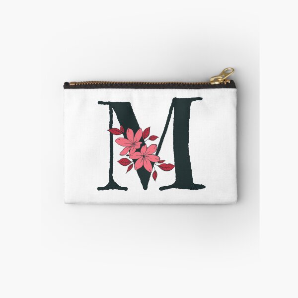 Item preview, Pink floral M monogram designed and sold by Lyssarien.