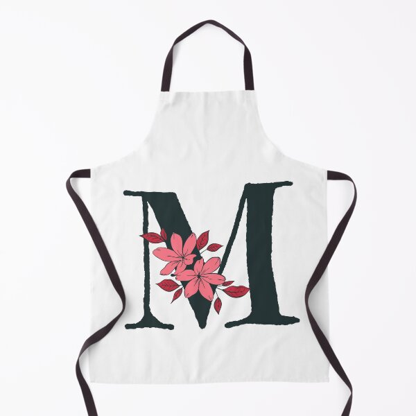 Item preview, Pink floral M monogram designed and sold by Coffee Lifestyle.