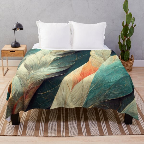 Item preview, Feathers pattern wallpaper designed and sold by ontano.