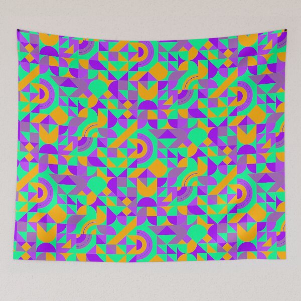 Item preview, geometric colorful patterns conceptual Art - Abstract Neo Geo graphic design designed and sold by Design Repo.