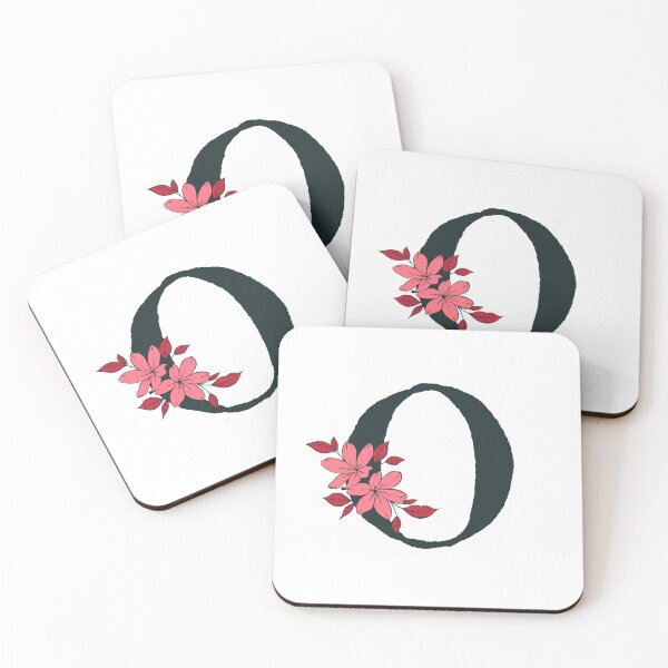 Item preview, Pink floral O monogram designed and sold by Coffee Lifestyle.