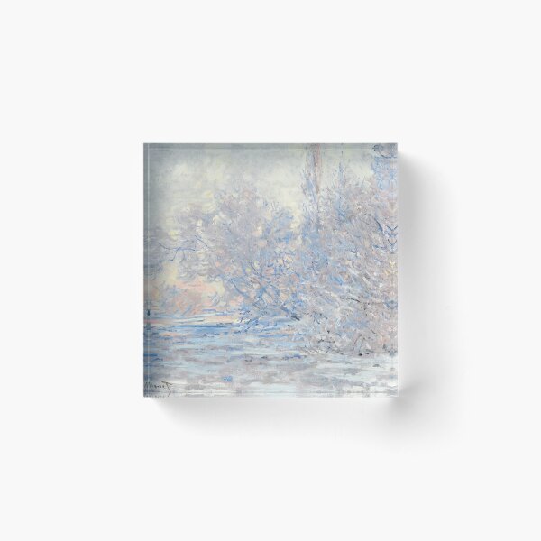 Aperçu de l'œuvre Givre à Giverny par Claude Monet créée et vendue par Vintage Wall Art.