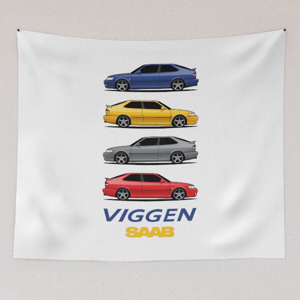 Item preview, SAAB 93 Viggen Color Stack Illustration designed and sold by blackdogshop.