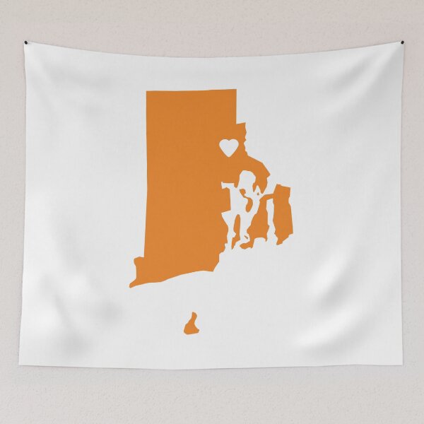Item preview, Rhode Island Love in Orange designed and sold by Maren Misner.