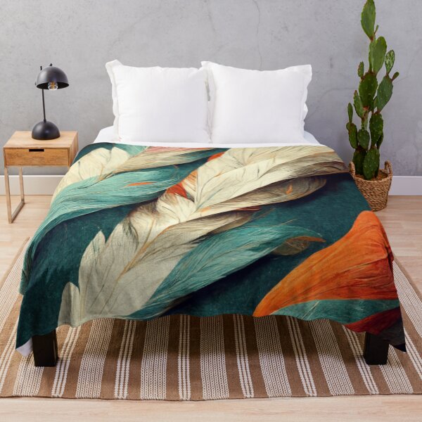 Item preview, Feathers pattern wallpaper designed and sold by ontano.