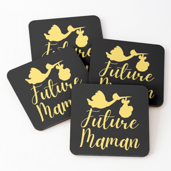 Item preview, Future mother black and yellow stork designed and sold by Jenmag.