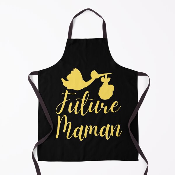 Aperçu de l'œuvre Future maman cigogne noir et jaune créée et vendue par Jenmag.