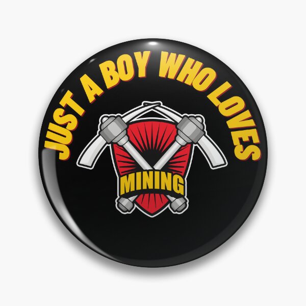 Item preview, Just a Boy Who Loves Mining Coins Miner designed and sold by kubix81.