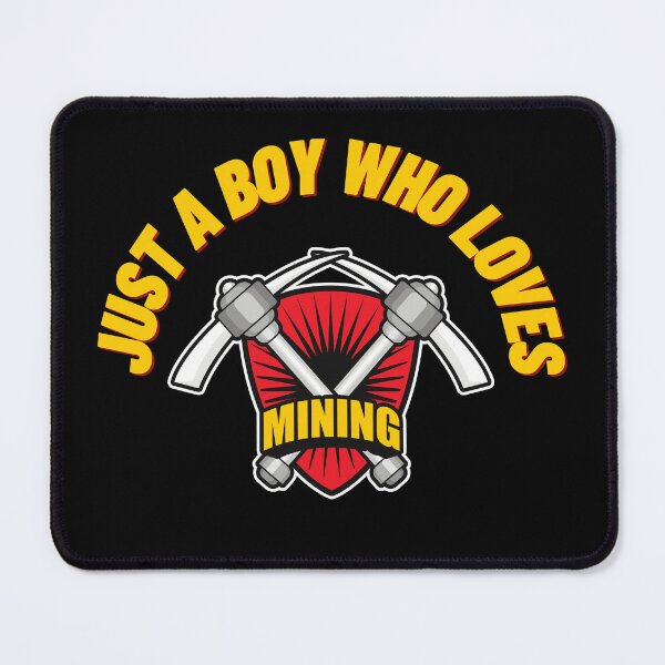 Item preview, Just a Boy Who Loves Mining Coins Miner designed and sold by kubix81.