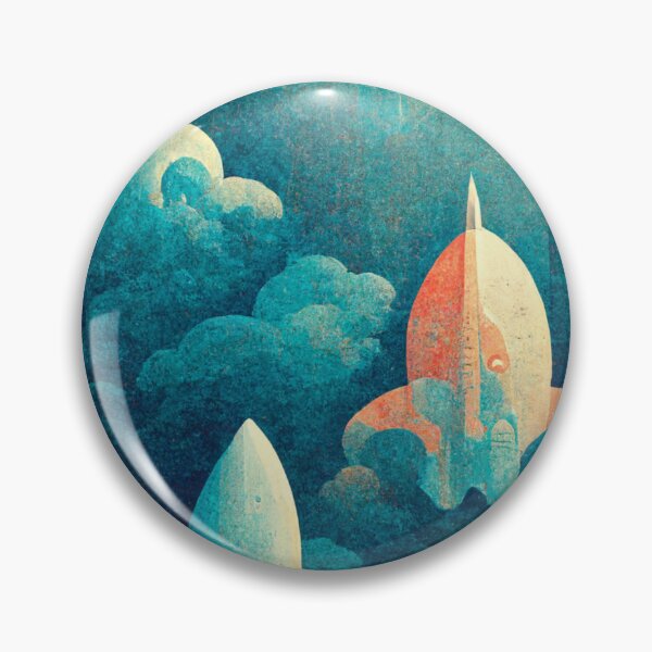 Item preview, Rockets pattern wallpaper designed and sold by ontano.