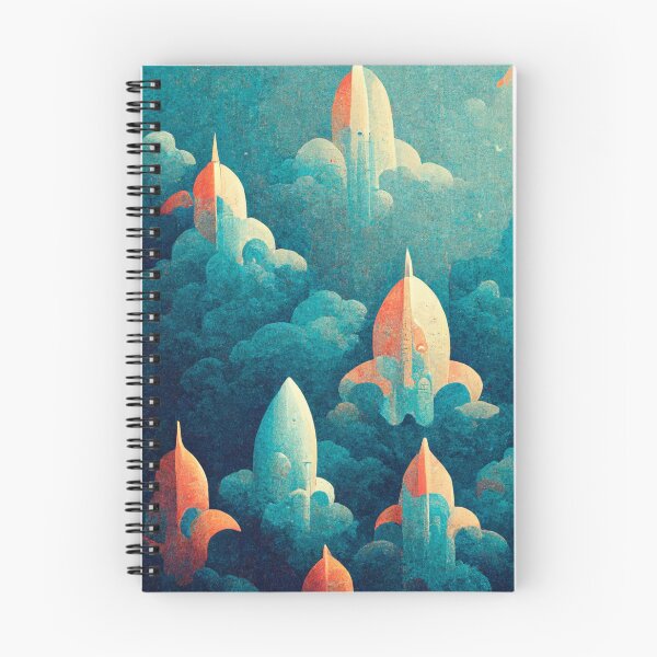 Item preview, Rockets pattern wallpaper designed and sold by ontano.