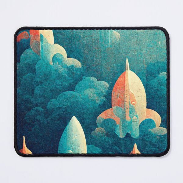 Item preview, Rockets pattern wallpaper designed and sold by ontano.
