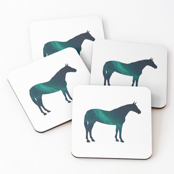 Item preview, Horse Northern Lights Silhouette designed and sold by ThisIsMugLife.