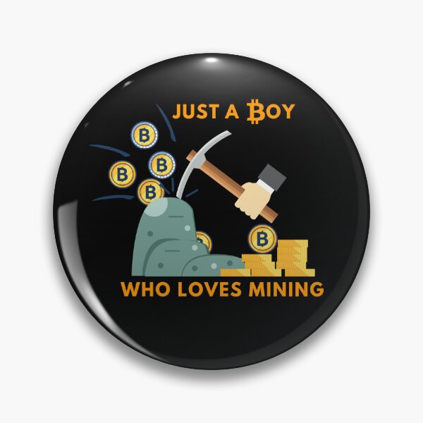 Item preview, Just a Boy Who Loves Mining Coins Miner designed and sold by kubix81.