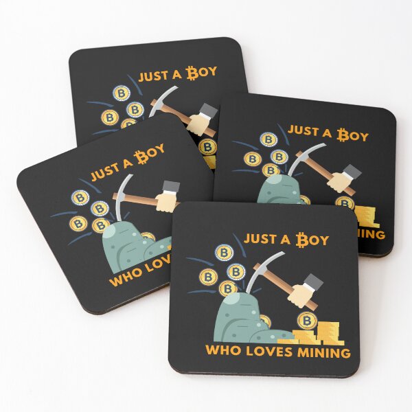 Item preview, Just a Boy Who Loves Mining Coins Miner designed and sold by kubix81.