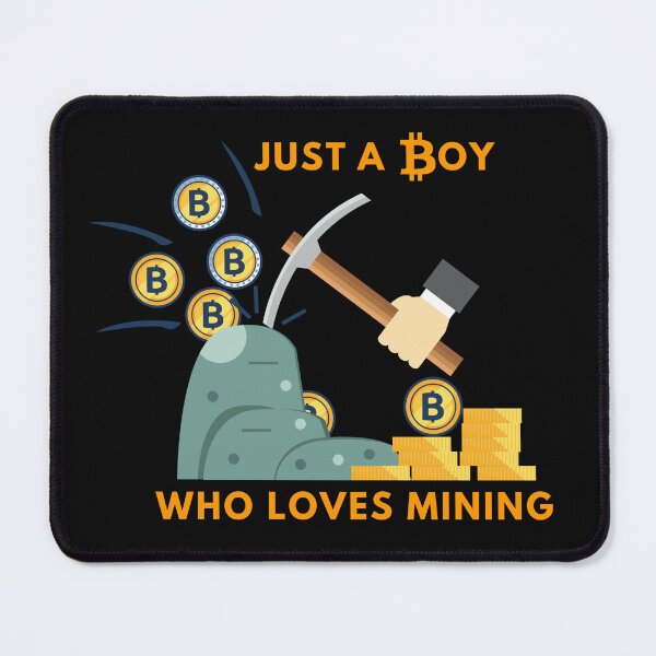 Item preview, Just a Boy Who Loves Mining Coins Miner designed and sold by kubix81.