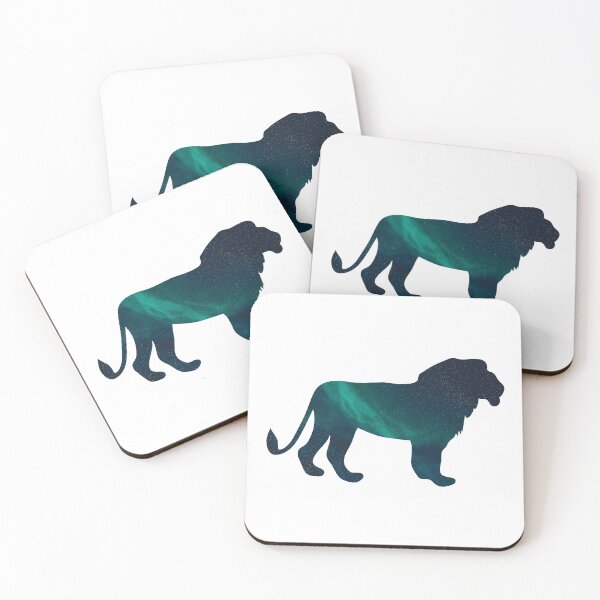 Item preview, Lion Northern Lights Silhouette designed and sold by ThisIsMugLife.