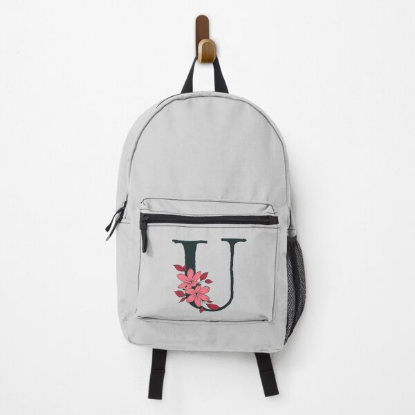 Item preview, Pink floral U monogram designed and sold by Coffee Lifestyle.