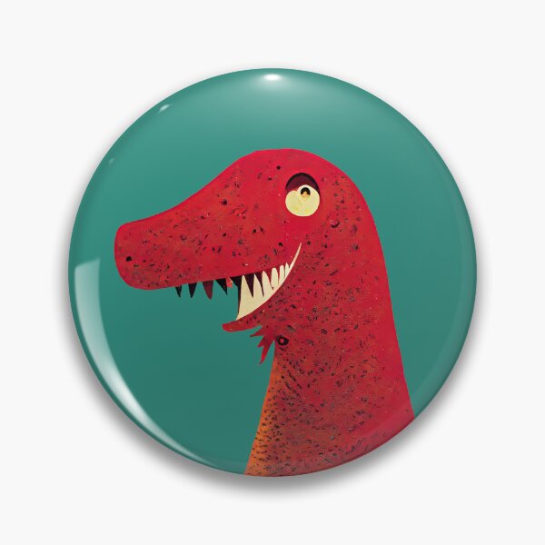 Item preview, Dr Seuss inspired Dinosaur | Happy red dinosaur | T-rex designed and sold by ThePurpleMelon.