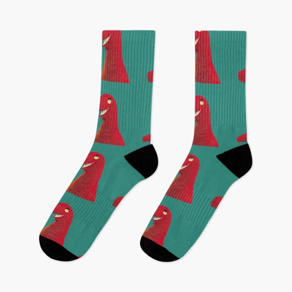 Item preview, Dr Seuss inspired Dinosaur | Happy red dinosaur | T-rex designed and sold by ThePurpleMelon.