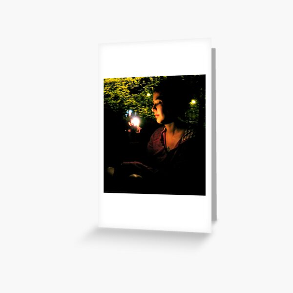 Hot Night On The Tracks Greeting Card