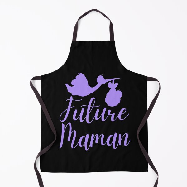 Aperçu de l'œuvre Future maman cigogne noir et lila créée et vendue par Jenmag.