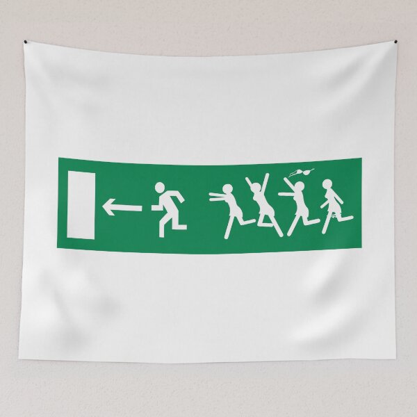 Item preview, Emergency Exit Sign - Woman Attraction designed and sold by Alcino Major.