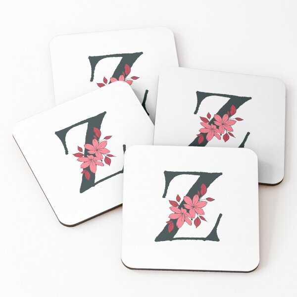 Item preview, Pink floral Z monogram designed and sold by Coffee Lifestyle.
