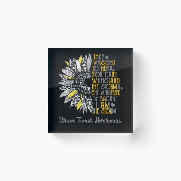 Item preview, I Am The Storm Sunflower Leopard Brain Tumor Awareness designed and sold by rechardtee.