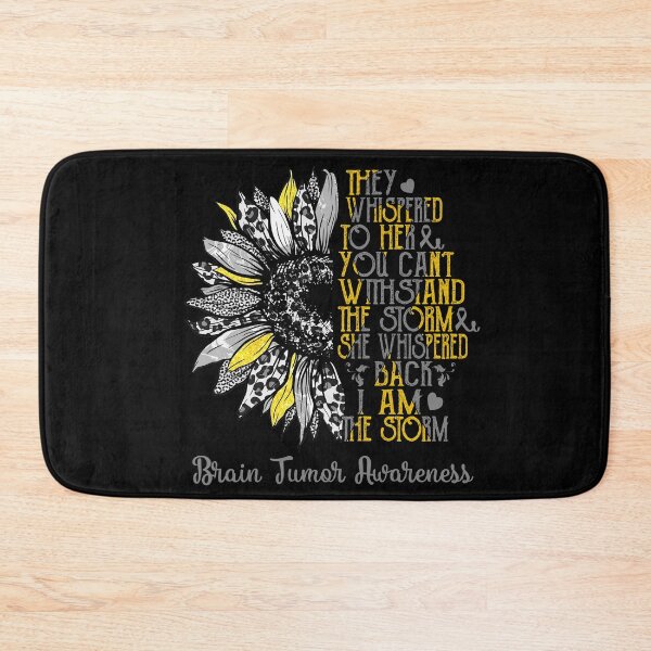 Item preview, I Am The Storm Sunflower Leopard Brain Tumor Awareness designed and sold by rechardtee.