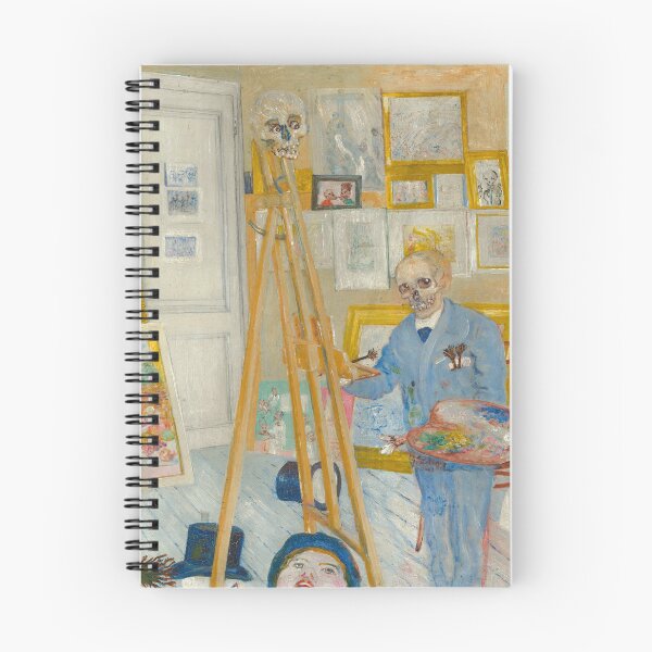 Item preview, The Skeleton Painter by James Ensor, 1896 designed and sold by Vintage Wall Art.