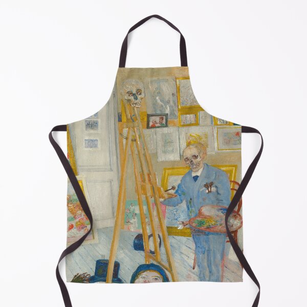 Item preview, The Skeleton Painter by James Ensor, 1896 designed and sold by Vintage Wall Art.