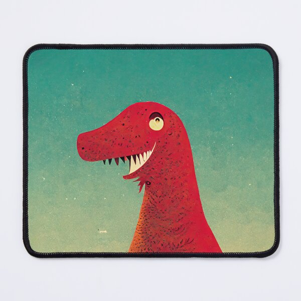 Item preview, Dr Seuss inspired Dinosaur | Happy red dinosaur | T-rex designed and sold by ThePurpleMelon.