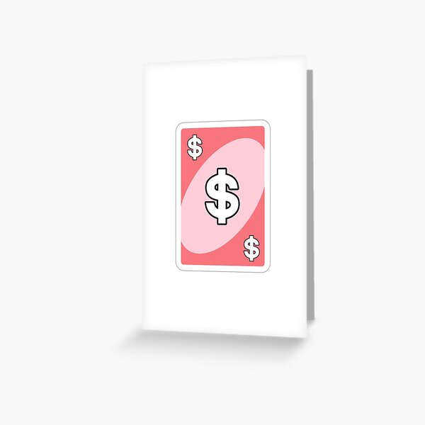 Copy of Copy of Galaxy uno reverse card pink Greeting Card for