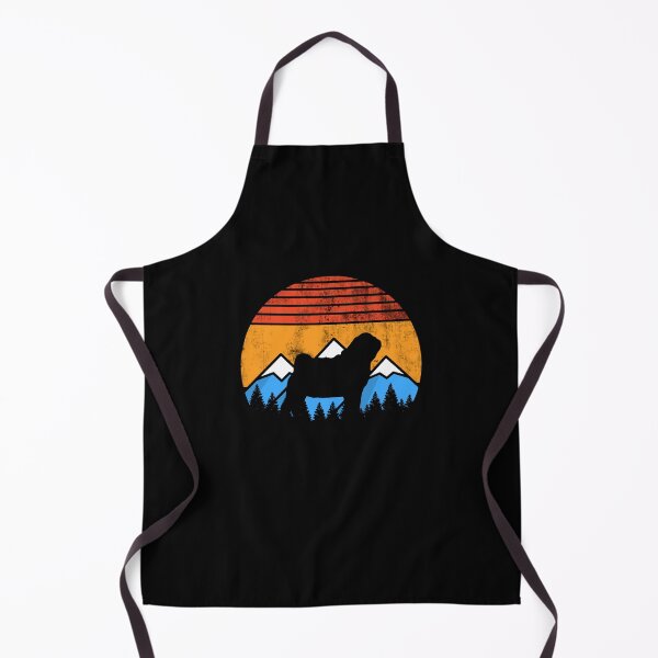 Item preview, Distressed Vintage Sunset Mountains Happy Pug Gift designed and sold by Guarddogdrive.
