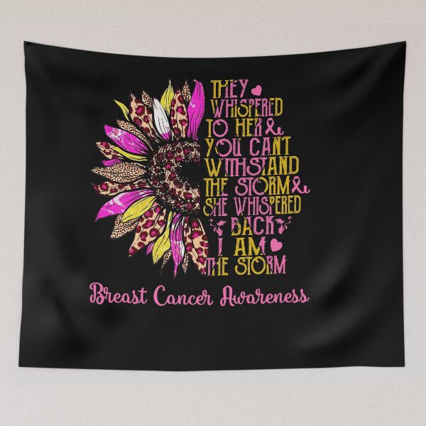Item preview, I Am The Storm Sunflower Leopard Breast Cancer Awareness designed and sold by rechardtee.