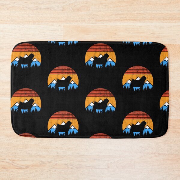 Item preview, Distressed Vintage Sunset Mountains Happy Pug Gift designed and sold by Guarddogdrive.