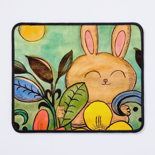 Item preview, bunny with flowers designed and sold by PaulinaGuerrero.
