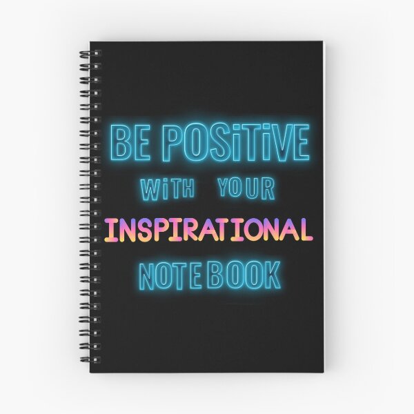 Item preview, be positive with your inspirational notebook designed and sold by art99a.