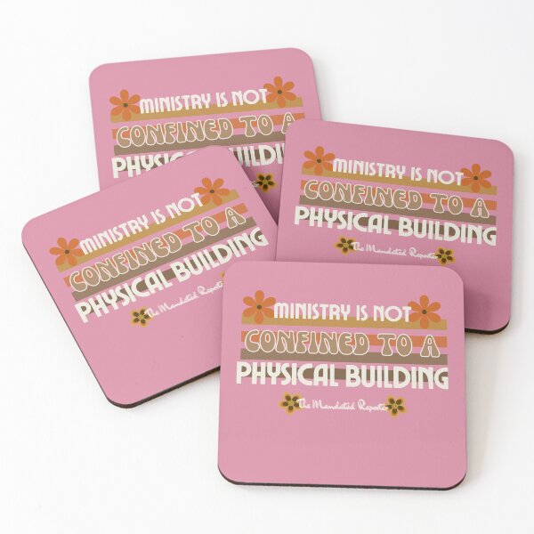 Item preview, Ministry is Not Confined to a Physical Building - Vintage Pink designed and sold by TheReporter1.