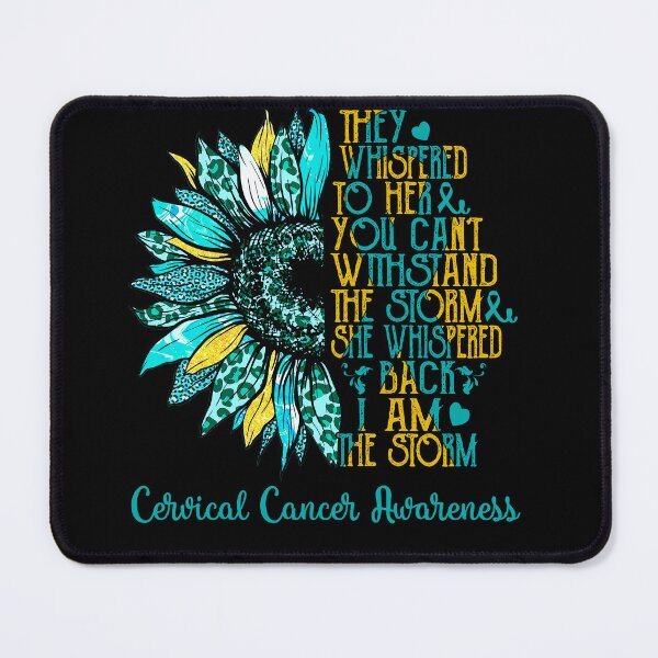 Item preview, I Am The Storm Sunflower Leopard Cervical Cancer Awareness designed and sold by rechardtee.