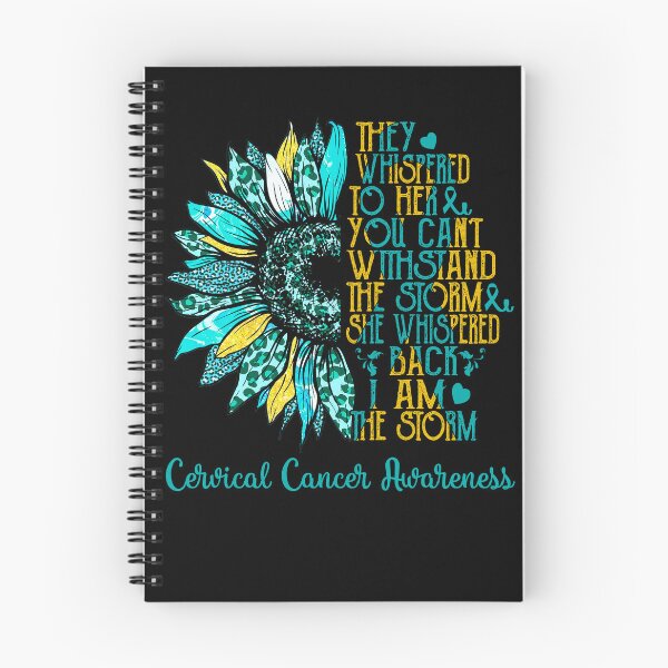Item preview, I Am The Storm Sunflower Leopard Cervical Cancer Awareness designed and sold by rechardtee.