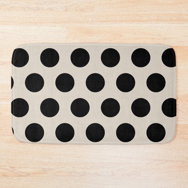 Artikelvorschau, Polka Dots Black and Linen White entworfen und verkauft von tonymagnerart.