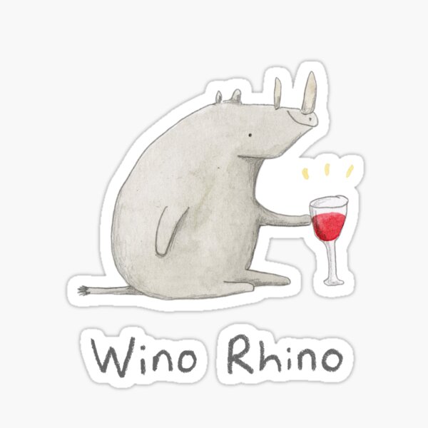 Artikel-Vorschau von Wino Rhino, designt und verkauft von SophieCorrigan.