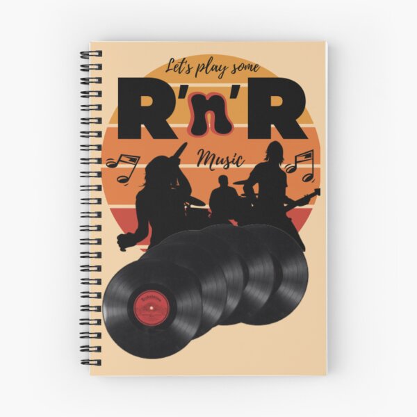 Item preview, Retro Rock n roll design with band and records designed and sold by Vesna7791.